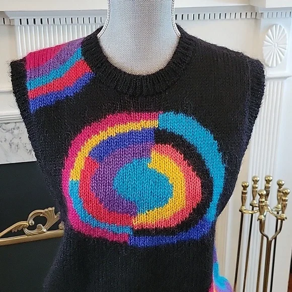 Vintage 1980's Sweater Vest - Picture 2 of 6